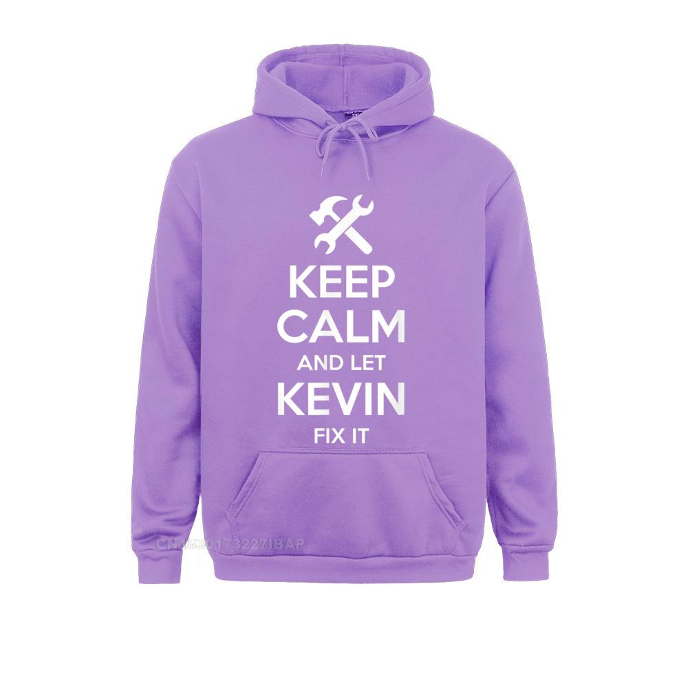 KEVIN Fix Quote Funny Birthday Personalized Name Idea Hooded Pullover Cute Male Sweatshirts Hoodies Simple Style Clothes