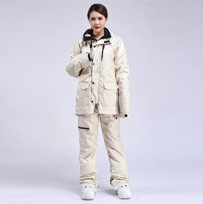 Neue Männer Frauen Paare Ski anzug Winter wind dichte wasserdichte Ski kleidung Snowboard jacke und Hose Anzug Schnee kostüme