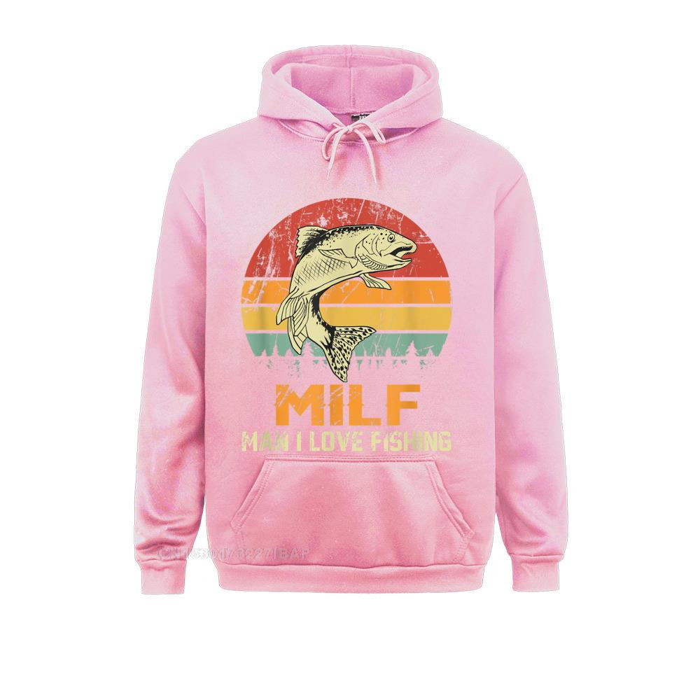 Milf Man I Love Fishing Funny Fish Vintage Outfit Hoodie Novelty Personalized Hoodies Funky Sportswears Men Sweatshirts