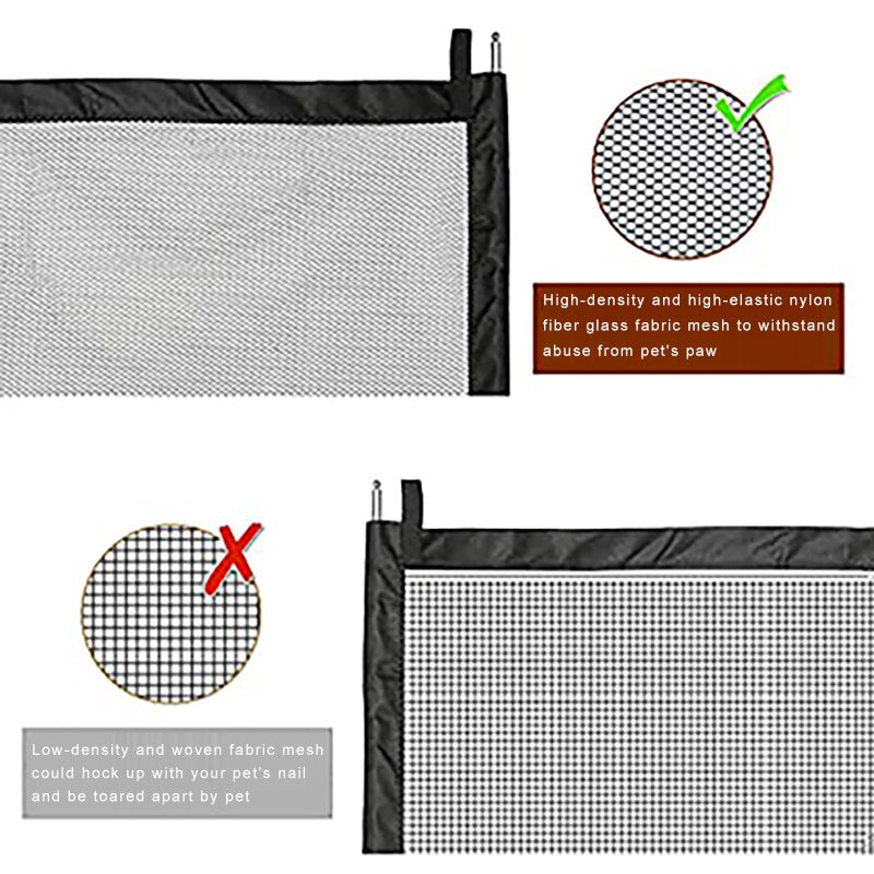 Dog Enclosure Pet Safety Mesh Playpen Fence Dogs Barrier Puppy Kitchen Fence Accessories  Products For Animals Enclosure