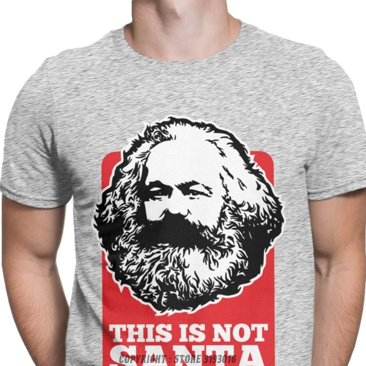 Novelty This Is Not Santa This Is Karl T Shirts for Men T Shirts Harajuku  Communism Marxism Socialism Christmas