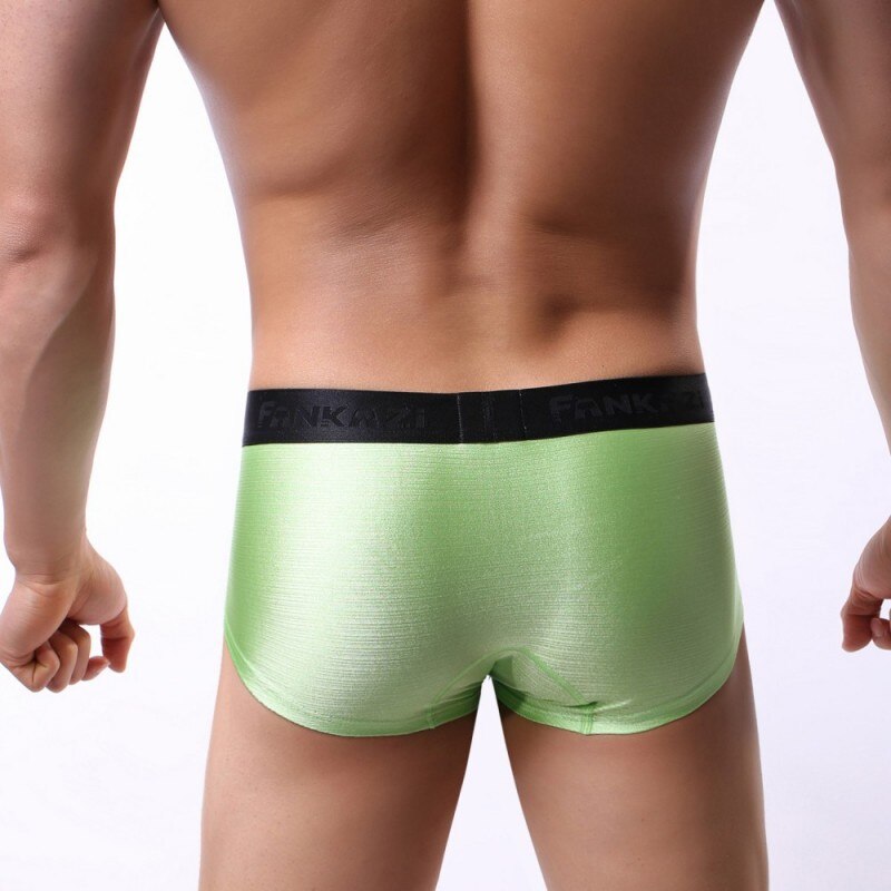 underwear men sexy new Man Silk bright shine Mini Boxers