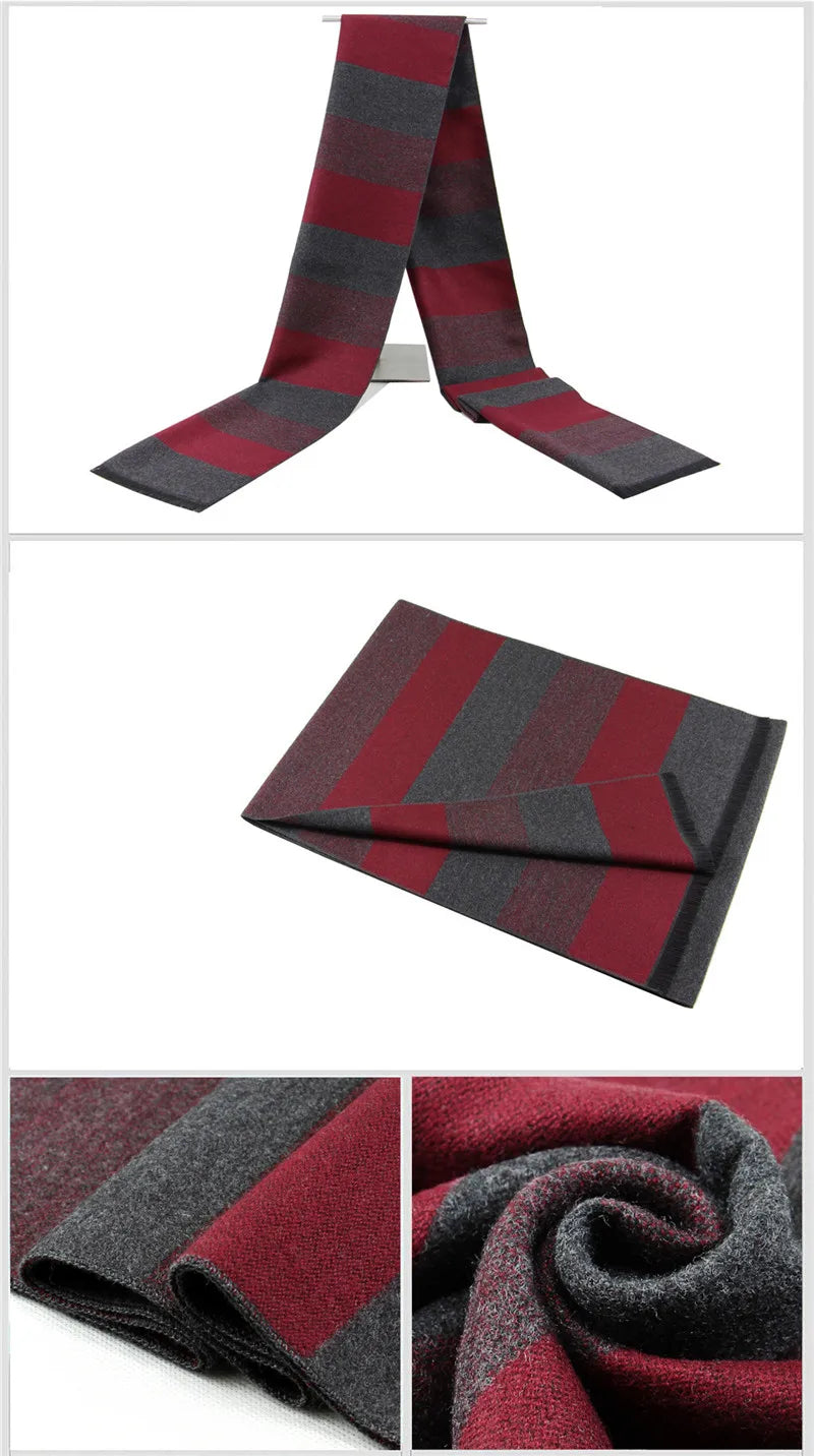 Luxus Marke männer Winter Plaid Schal warme frauen Kaschmir schals Schals Casual Quaste Schals Mann Business schal pashmina