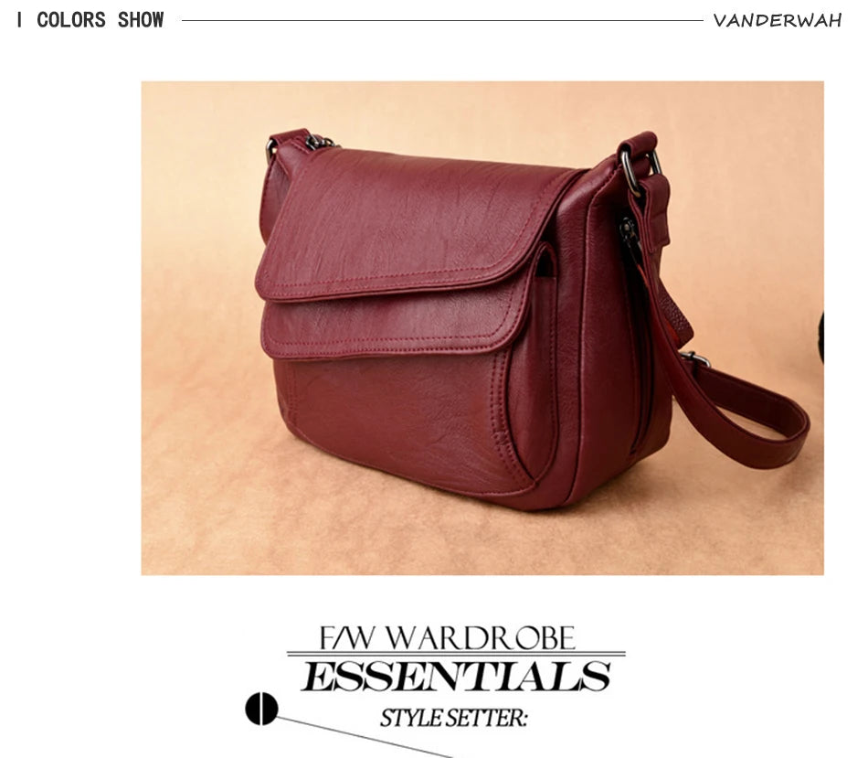 Marke Qualität Weiche Leder Sac Luxus Handtaschen Frauen Taschen Designer Weibliche Schulter Messenger Tasche Mutter Taschen Für Frauen 2022