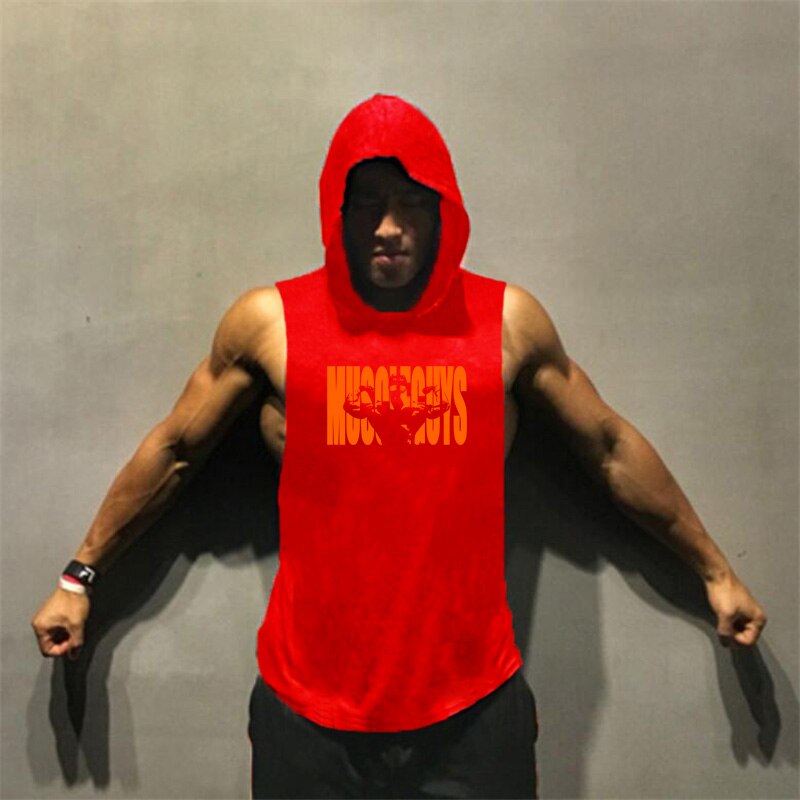 New Summer Brand Muscle guys Fitness Stringer Hoodies Muscle Shirt Bodybuilding Clothing Gyms Tank Top Mens  Sleeveless shirts