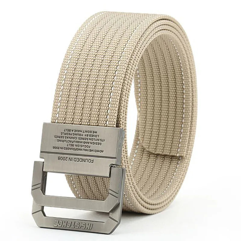 Nylon Casual Belt Men Women Fashion Zinc Alloy Buckle Sliod Strongest Casual Belt Brand Clothing Outdoor Belt AE2653