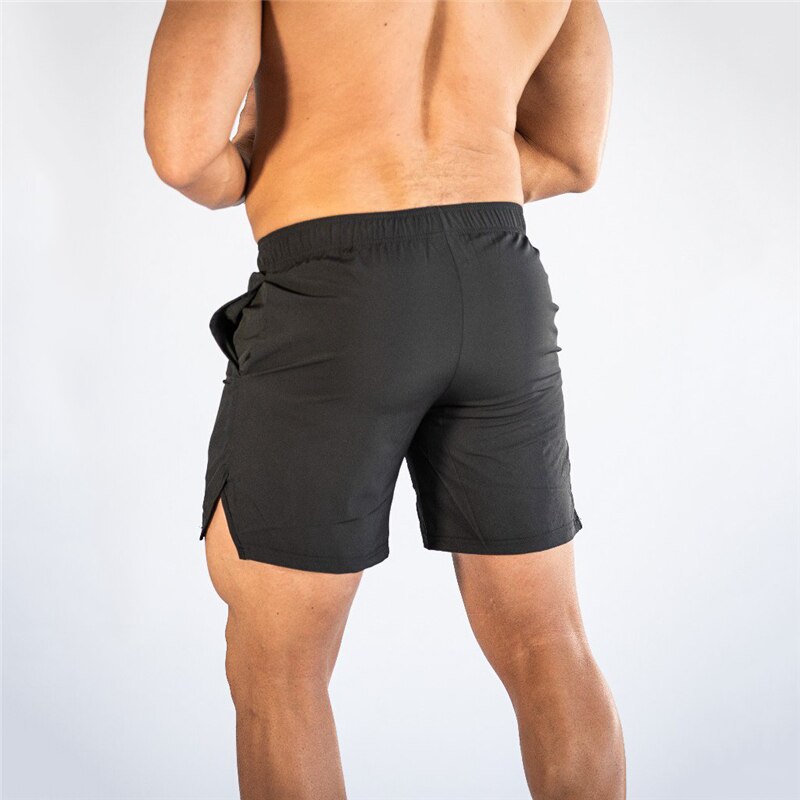Summer Men Fitness Bodybuilding Shorts Man Gyms Workout Breathable Sweatshorts Quick Dry Sportswear Jogger Beach Short Pants