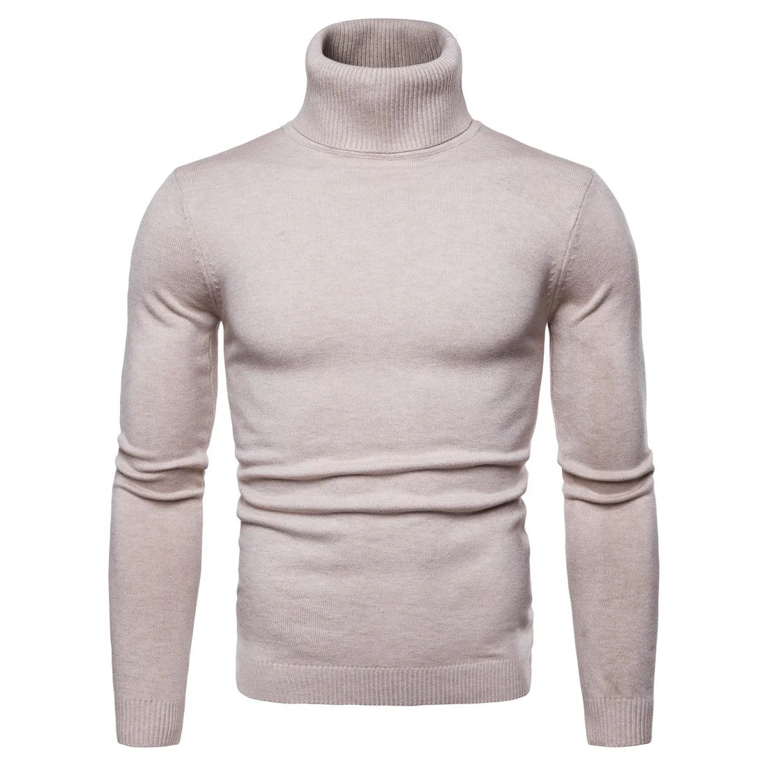 FAVOCENT Winter Warm Rollkragen Pullover Männer Fashion Solid Strick Herren Pullover Casual Männlichen Doppel Kragen Slim Fit Pullover