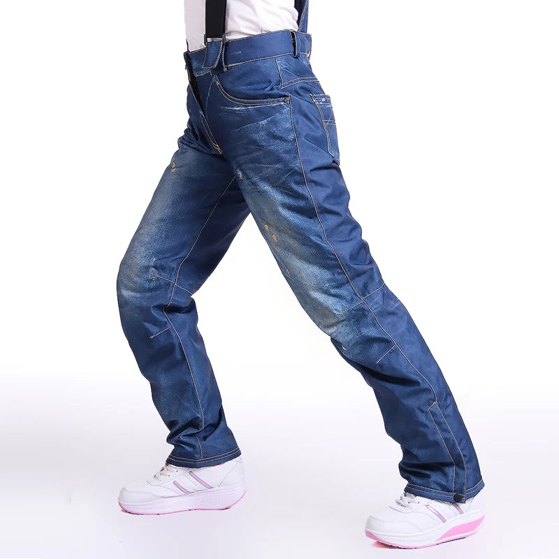 Thermische Jean Snowboard Hosen