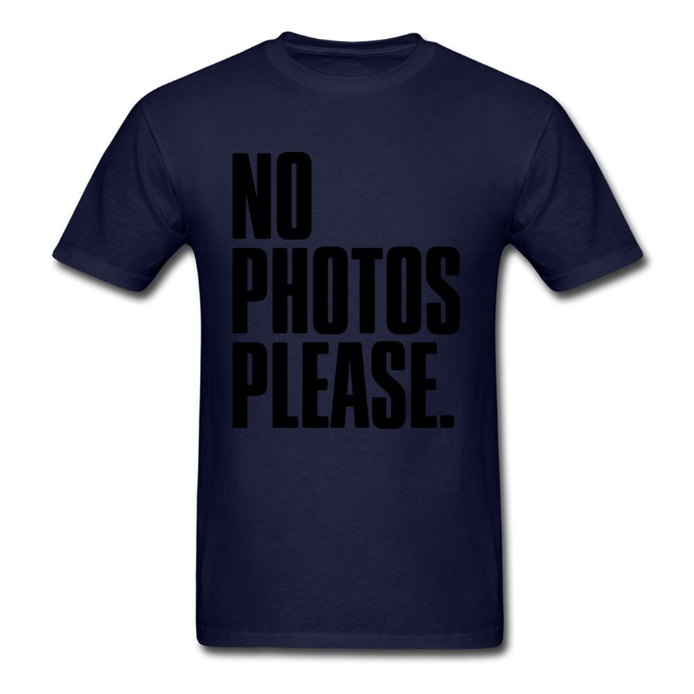 NO PHOTOS PLEASE Fashionable Tour Tshirt Pure Cotton Round Neck Men Tops Shirt Europe Tees Hot Sale Short Sleeve T Shirt