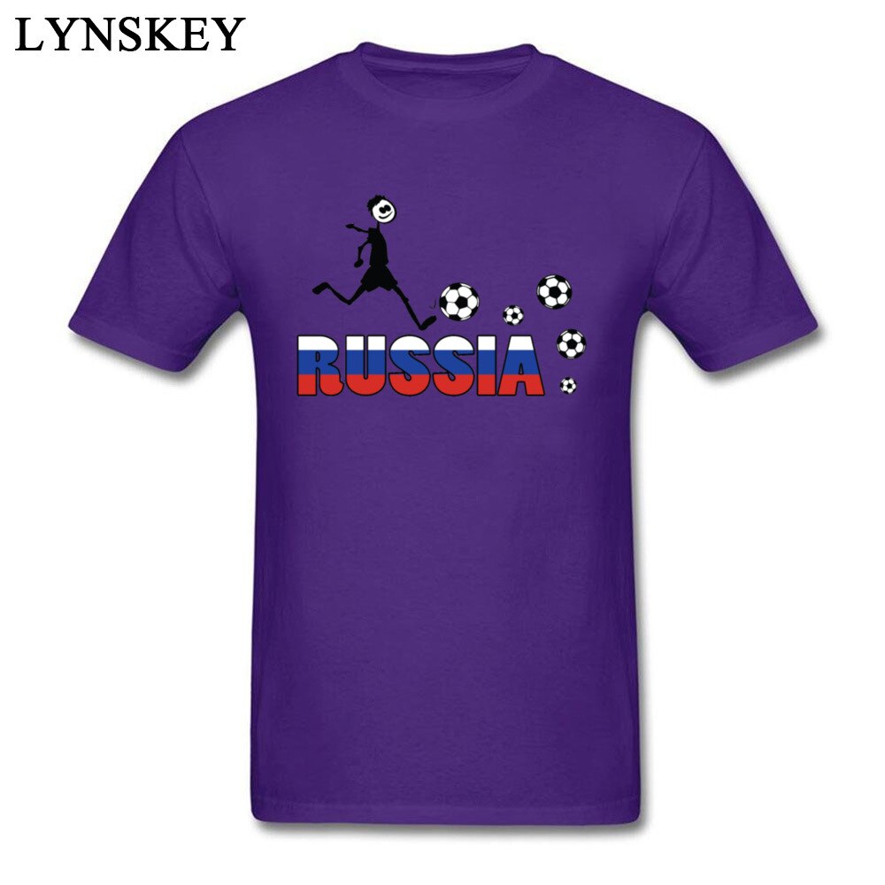 Funny T-shirt RUSSIA TEXT WITH FLAG Men Tees Cartoon Print Simple Style Tops Fitness Male Cotton Teeshirt