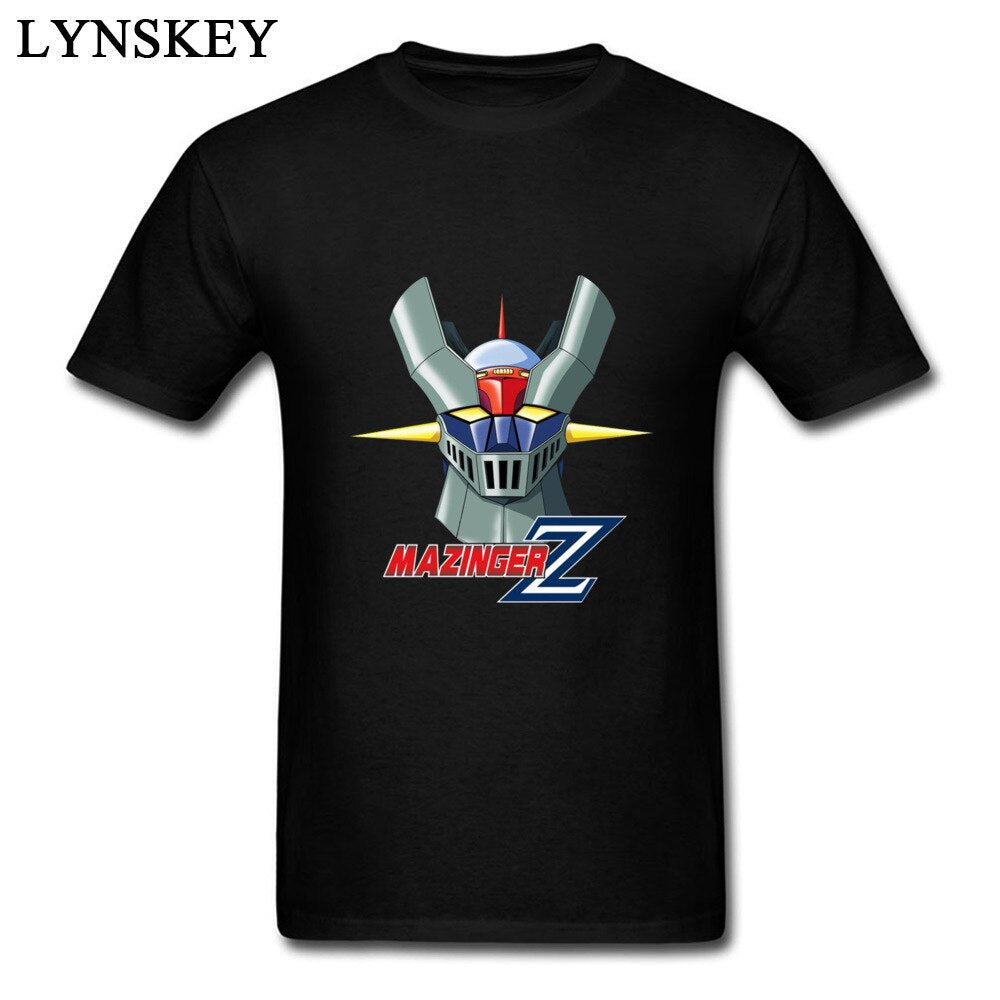 One Piece Anime Robot T-Shirts For Student Mazinger Z Cartoon Print Autumn Tops/Tees Cool Funny All Cotton Sweatshirt