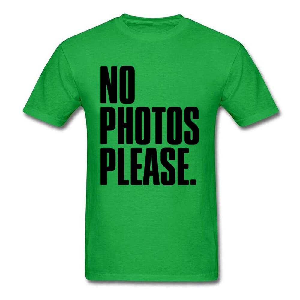 NO PHOTOS PLEASE Fashionable Tour Tshirt Pure Cotton Round Neck Men Tops Shirt Europe Tees Hot Sale Short Sleeve T Shirt