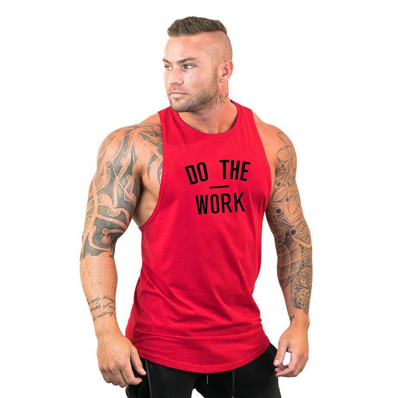 New Letters Print Bodybuilding Stringer Hoodies Sporting Fitness Brand Tank Top Men Gyms Clothing Cotton Pullover Hoody