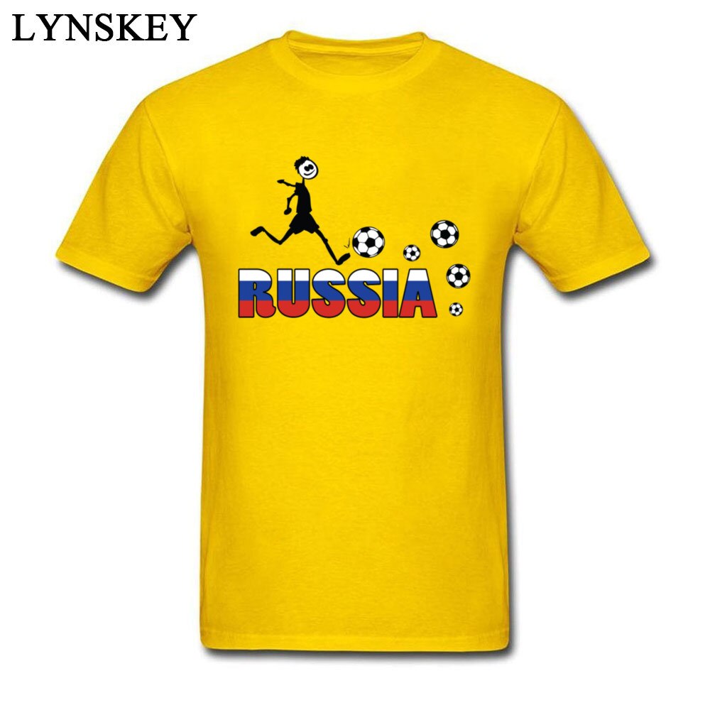 Funny T-shirt RUSSIA TEXT WITH FLAG Men Tees Cartoon Print Simple Style Tops Fitness Male Cotton Teeshirt