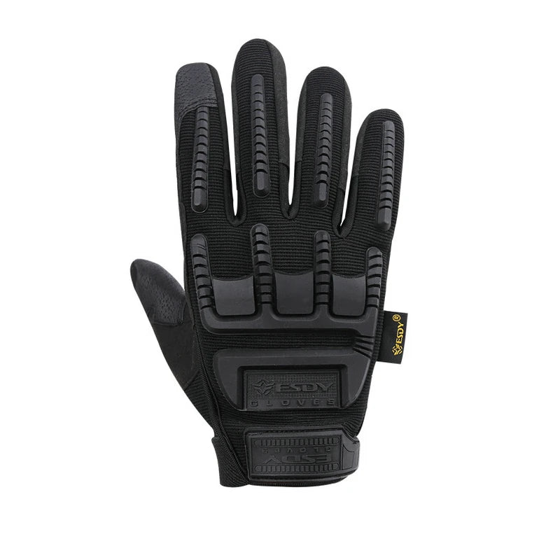 New Men's Tactical Full Finger Gloves High Quality Black Anti Cutting And Non Slip Sport Gloves Pull Homme M~XL A0E402