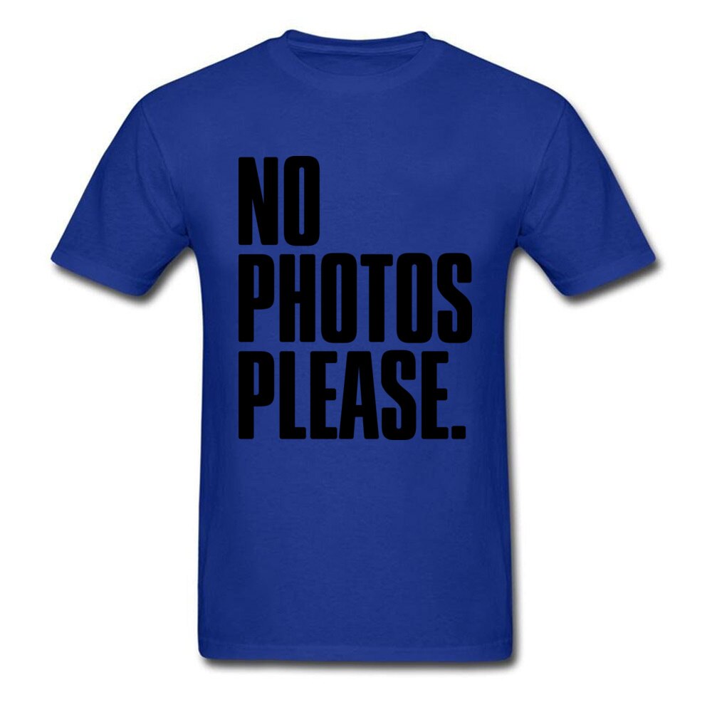 NO PHOTOS PLEASE Fashionable Tour Tshirt Pure Cotton Round Neck Men Tops Shirt Europe Tees Hot Sale Short Sleeve T Shirt