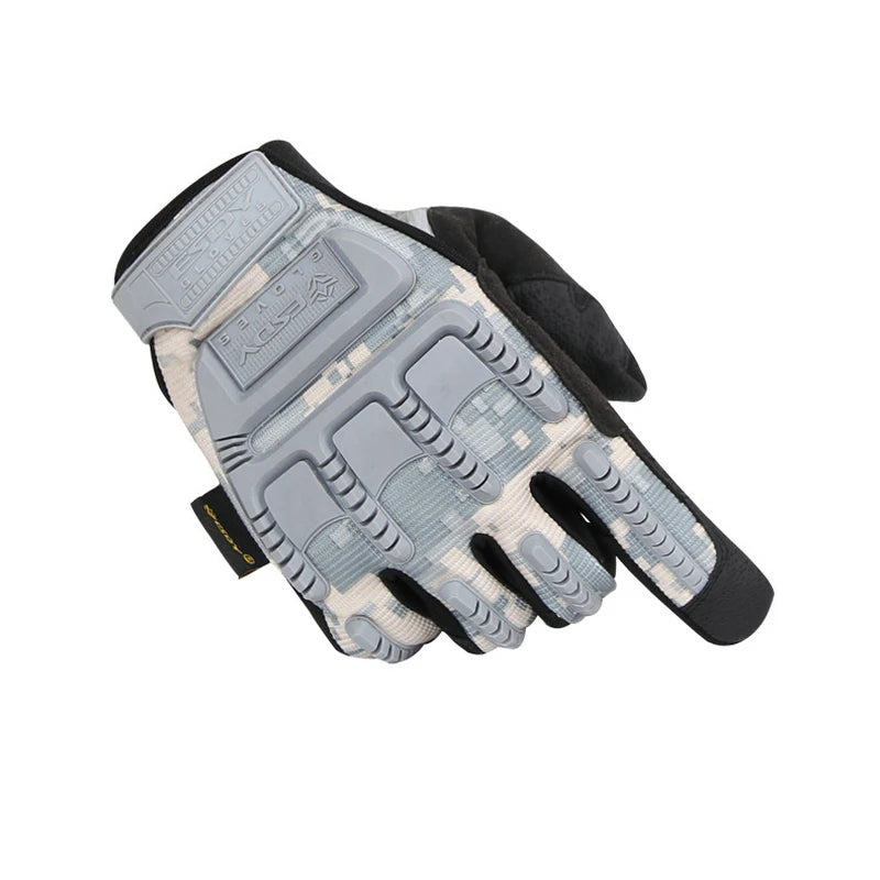 New Men's Tactical Full Finger Gloves High Quality Black Anti Cutting And Non Slip Sport Gloves Pull Homme M~XL A0E402