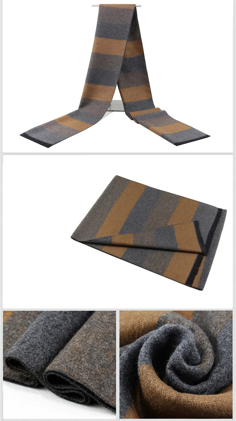 Luxus Marke männer Winter Plaid Schal warme frauen Kaschmir schals Schals Casual Quaste Schals Mann Business schal pashmina