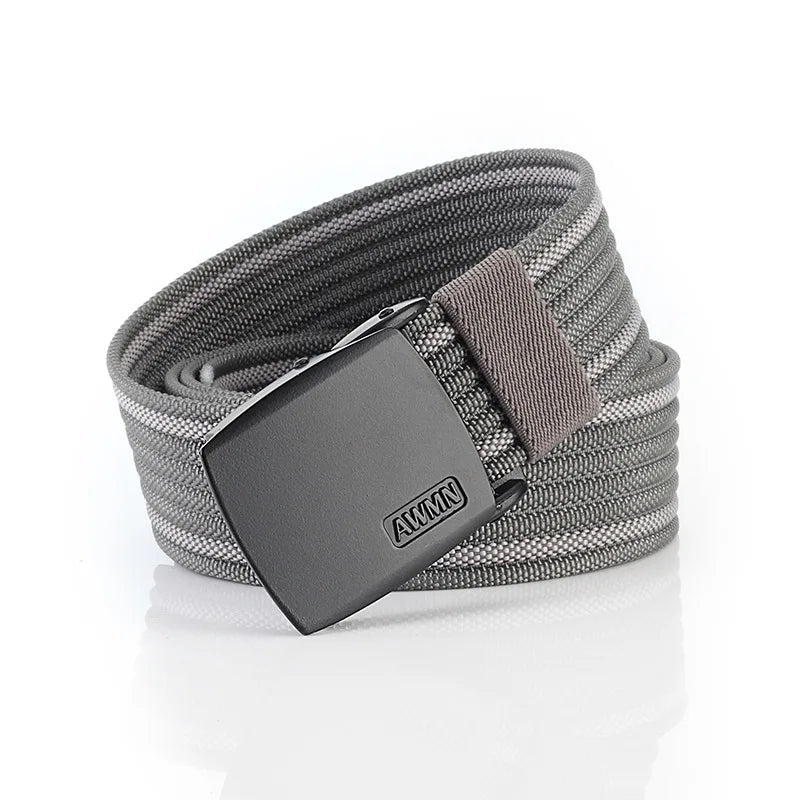 New 3.8cm Casual Nylon Belt 120cm Fashion Light Strongest Casual Belt For Men And Women Knitting Belt 8 Colors AE2655