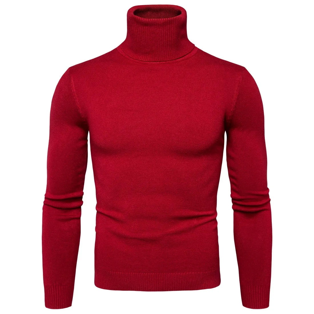 FAVOCENT Winter Warm Rollkragen Pullover Männer Fashion Solid Strick Herren Pullover Casual Männlichen Doppel Kragen Slim Fit Pullover