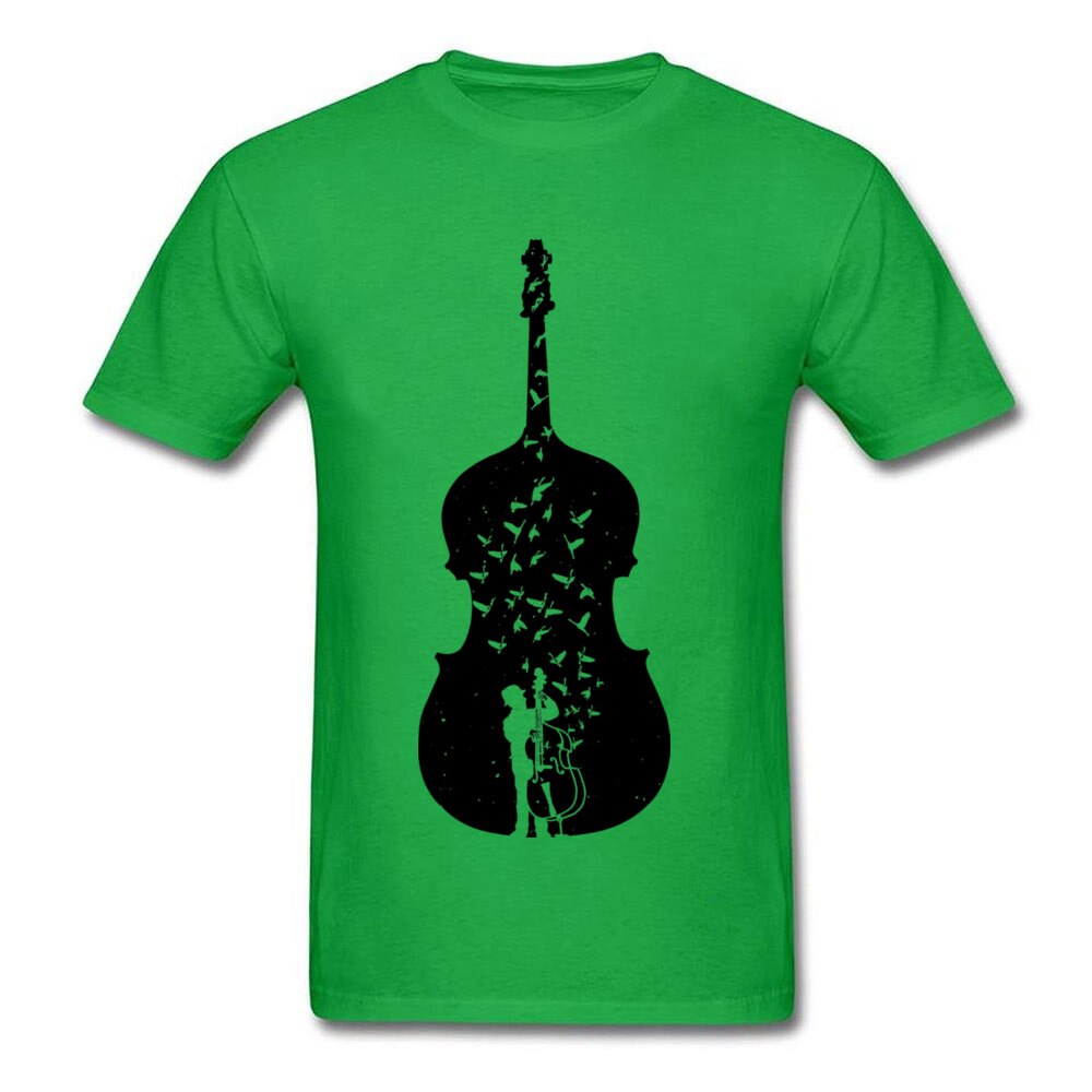 Men Tshirt Guitar The Butterfly Melody T-Shirts KISS Love Music Men&#39;s Fashion Outline Tshirt Club