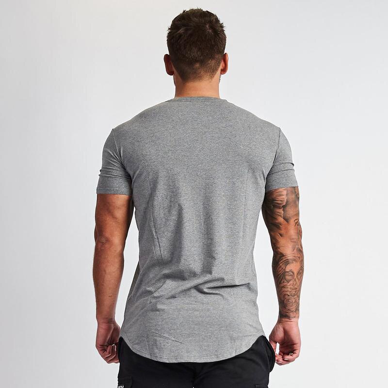 Muscleguys Liftstyle Summer Fashion Men&#39;s T Shirt Short Sleeve Fitness Mens Gyms Clothing Slim Fit Tshirt Hip-Hop Top Tees