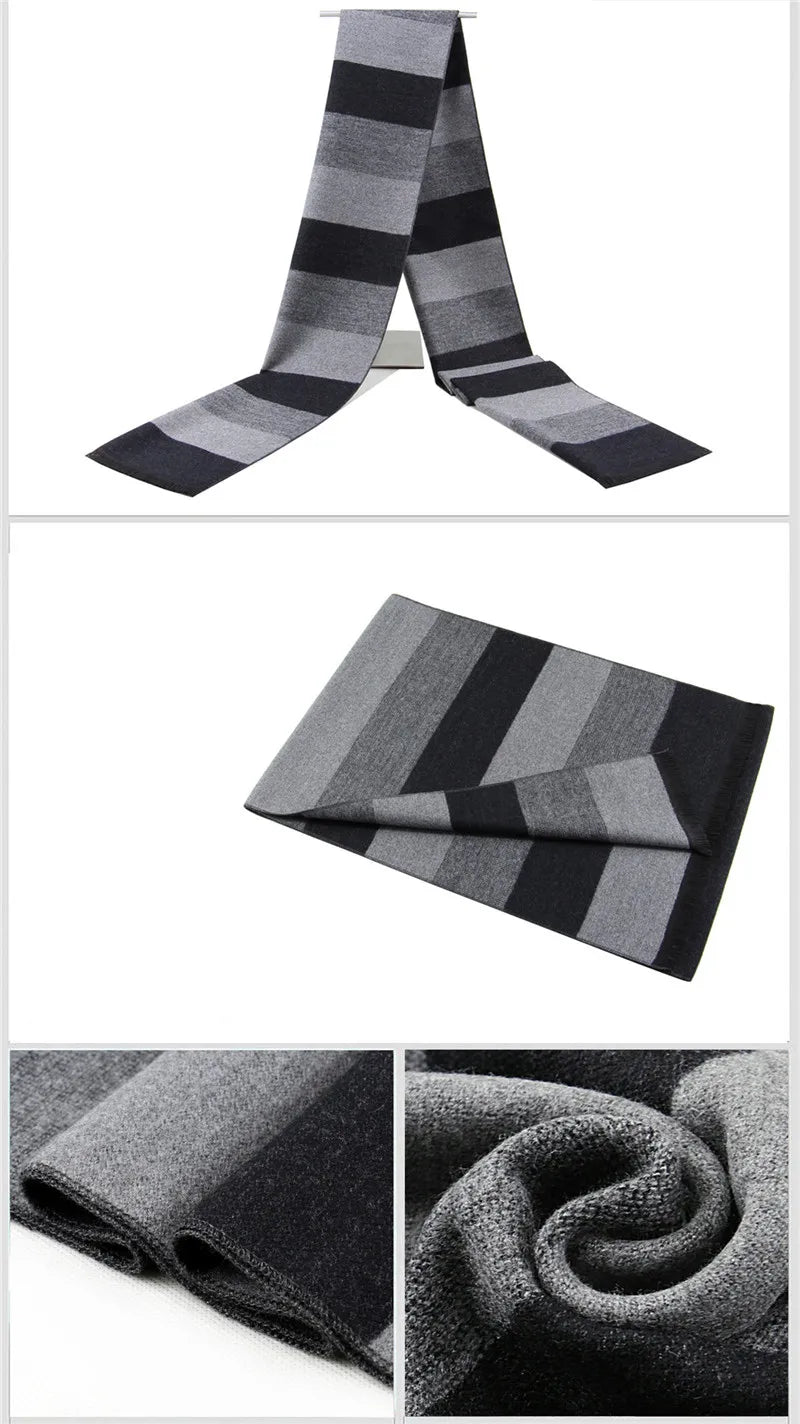 Luxus Marke männer Winter Plaid Schal warme frauen Kaschmir schals Schals Casual Quaste Schals Mann Business schal pashmina