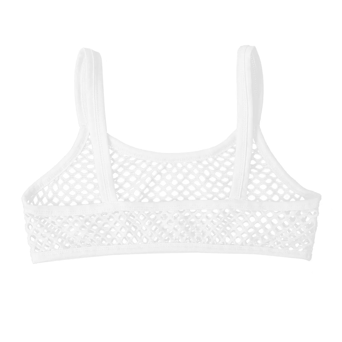 Frauen Erotische Dessous Sexy Sehen Durch Fishnet Leibchen Spaghetti Schulter Riemen Crop Top Einfarbig U Ausschnitt Tank Weste Top