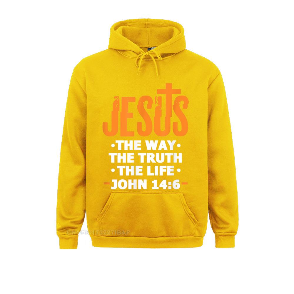 Jesus The Way Truth Life John 14 6 Christian Bible Verse Hoodie Hoodies Clothes Fall Faddish Custom Women England Style