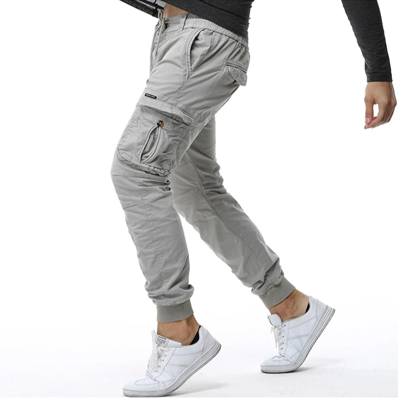 Cargo Pants Men Casual Solid Breathable Pants Men Army Military Trousers Mens Tactical Cargo Pants Male Pockets Joggers Trousers