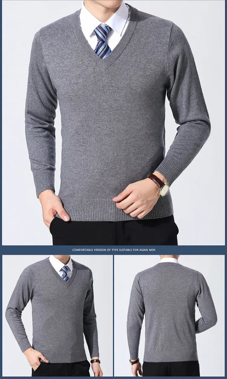 Einfarbige Strick Pullover