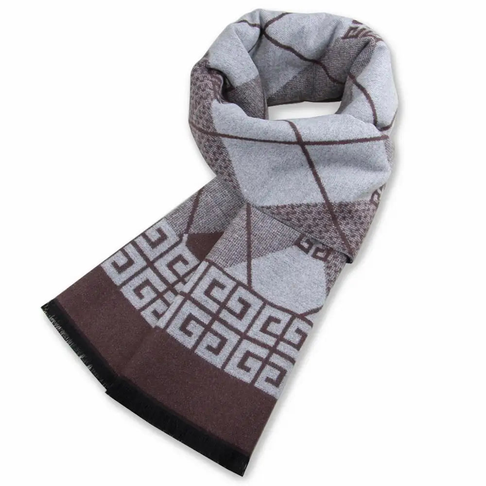 Neueste Luxus Marke Herbst Winter Warme Kaschmir Plaid Design Quasten Langen Schal Mann Verdicken Wrap Schal Damen Wolle Pashmina