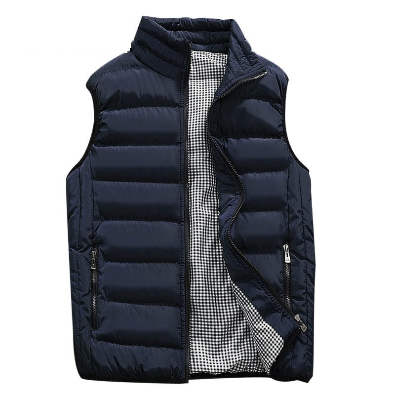 Mens Vest Casual Mens Warm Sleeveless Jacket Men Winter Waistcoat Men&#39;s Vest Casual Coats Outwear Plus Size 5XL