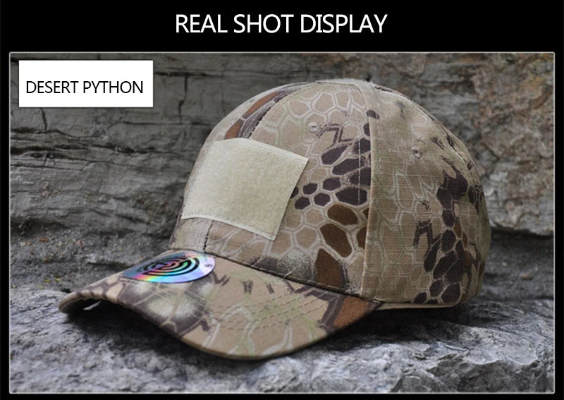 HAN WILD Outdoor Camouflage Adjustable Cap Mesh Tactical Military Army Airsoft Fishing Hunting Hiking Basketball Snapback Hat