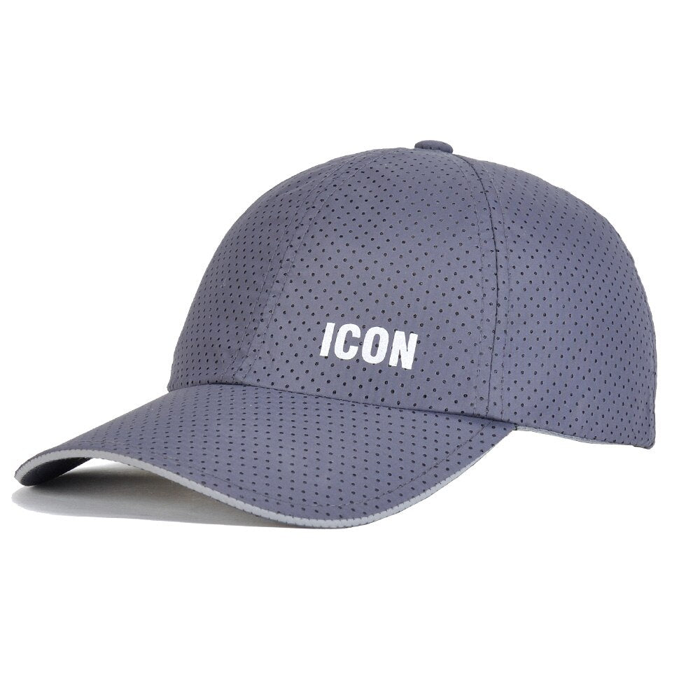DSQ2 brand ICON Letters Thin and breathable Men Mesh flat brim hat Women Hat Casual Cap Hip Hop Cap Snapback Caps Bone Dad Hat