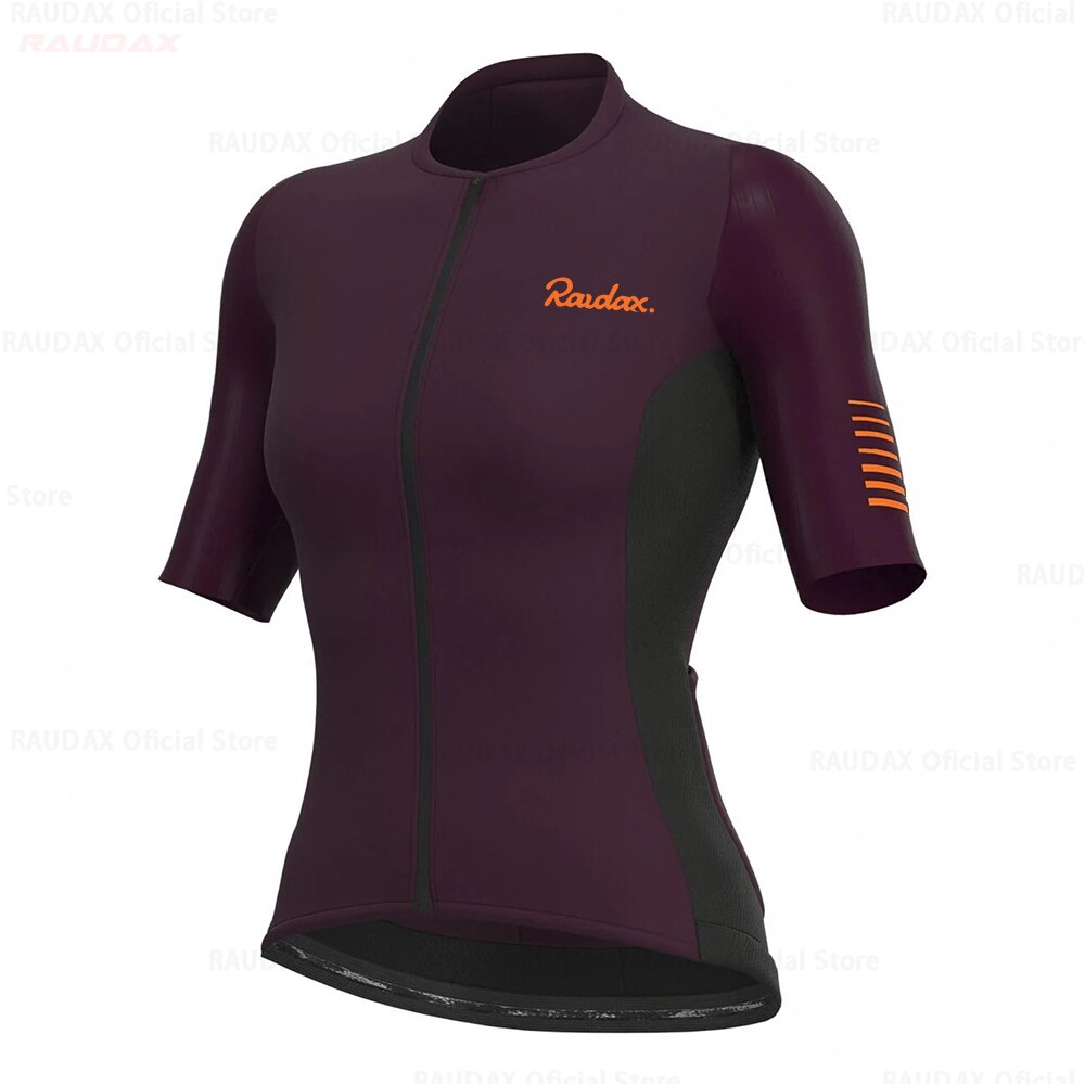 Women Cycling Clothing 2023 Raudax Ropa Ciclismo Mujer Short Sleeve Cycling Jersey Mtb Bike Uniforme Maillot Ciclismo Triathlon