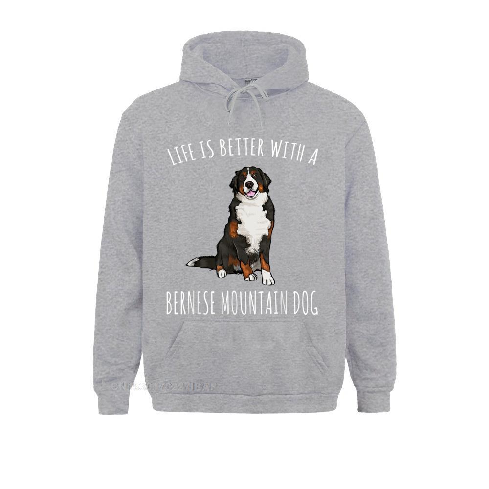 Life Is Better With A Bernese Mountain Dog Lover Hoodie Hoodies Clothes Oversized Hip Hop Long Sleeve Women Sweatshirts Geek