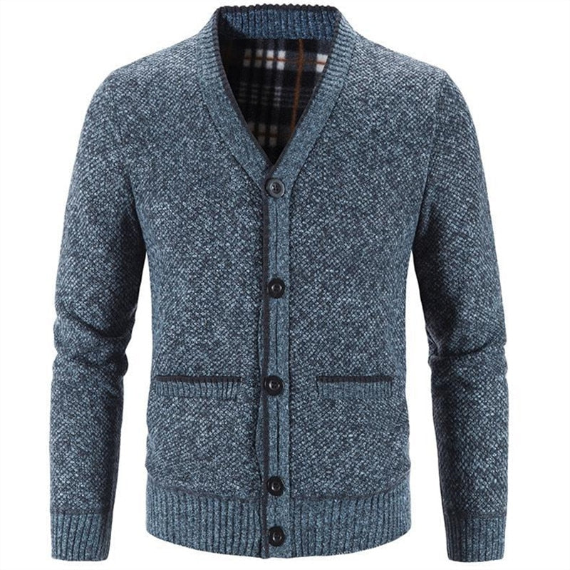 New Sweaters Coats Men Winter Thicker Knitted Cardigan Sweatercoats Slim Fit Mens Knit Warm Sweater Jackets Men Knit Clothes