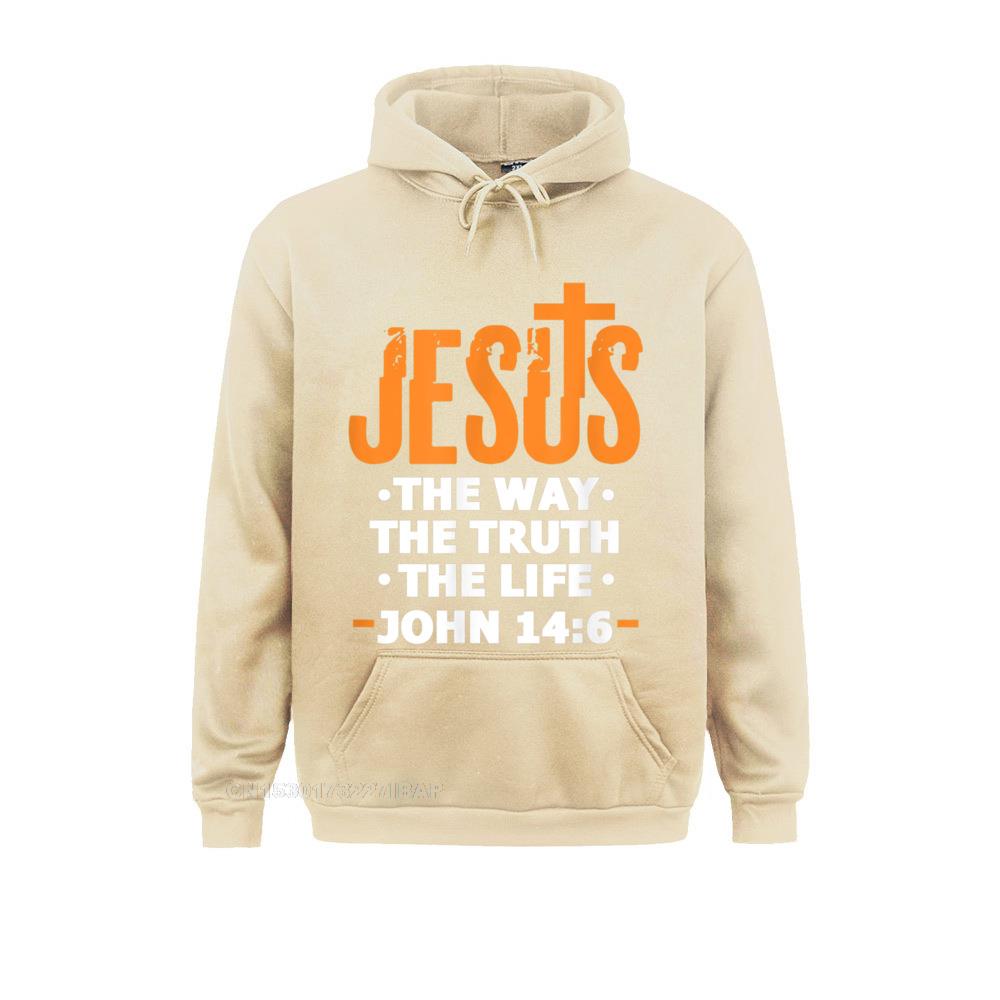 Jesus The Way Truth Life John 14 6 Christian Bible Verse Hoodie Hoodies Clothes Fall Faddish Custom Women England Style