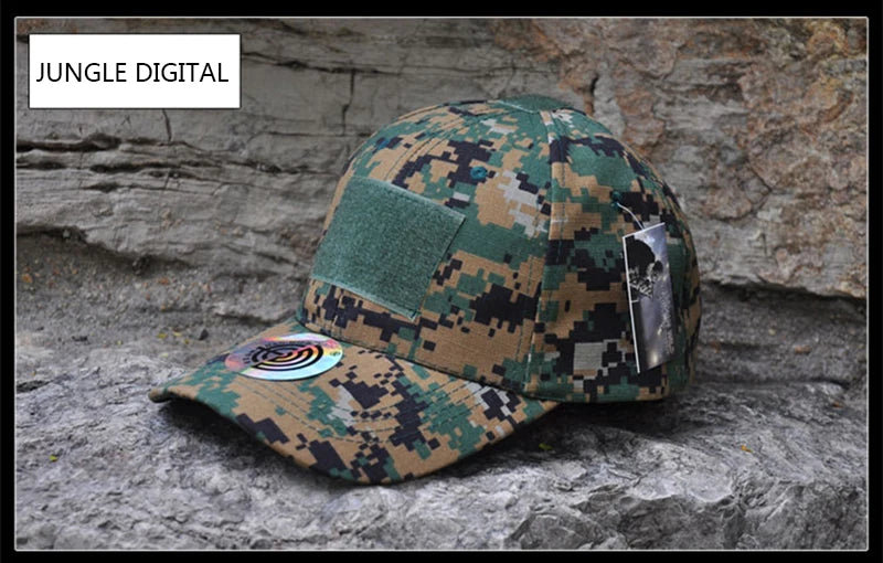 HAN WILD Outdoor Camouflage Adjustable Cap Mesh Tactical Military Army Airsoft Fishing Hunting Hiking Basketball Snapback Hat