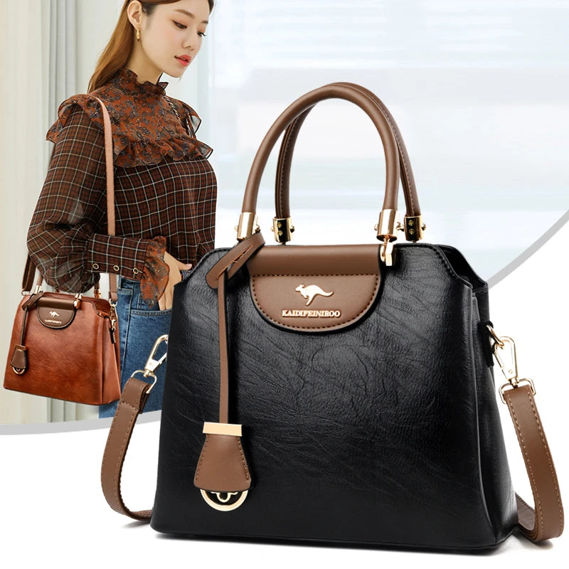 Genuine Brand Leather Small Crossbody Bags for Women 2021 New Sac Luxury Handbags Women Bags Designer Casual Simple Shoulder Bag