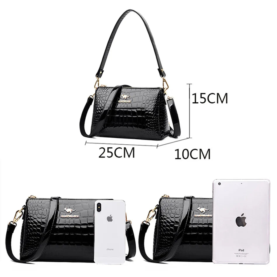 3-lagige Trennwand Frauen Tasche Weiches Leder Luxus Handtaschen Frauen Taschen Designer Damen Schulter Umhängetasche Handtaschen Für Frauen sac