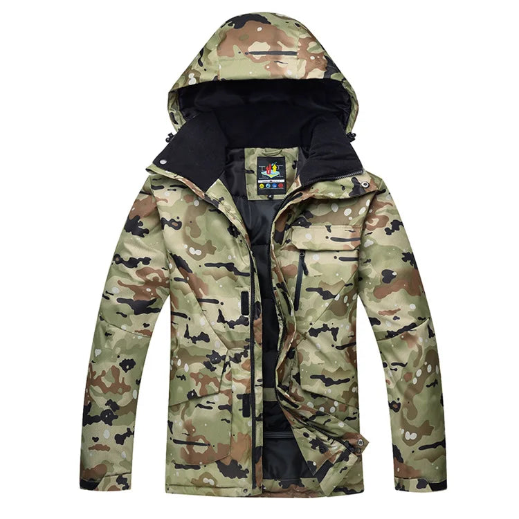 Neue Herren Camouflage Ski Anzug Wasserdicht Atmungsaktiv Snowboard Jacke Winter Schnee Hosen Anzüge Männlichen Skifahren und Snowboarden Sets