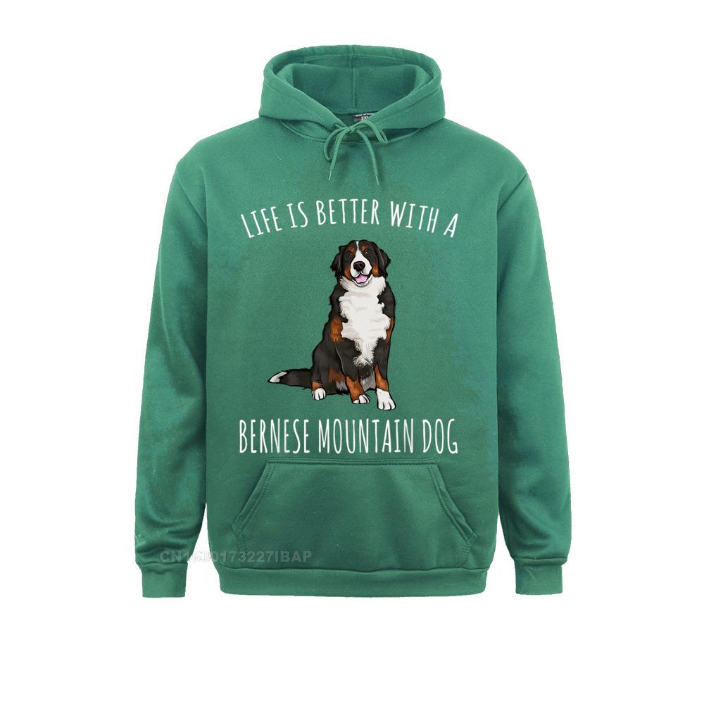 Life Is Better With A Bernese Mountain Dog Lover Hoodie Hoodies Clothes Oversized Hip Hop Long Sleeve Women Sweatshirts Geek