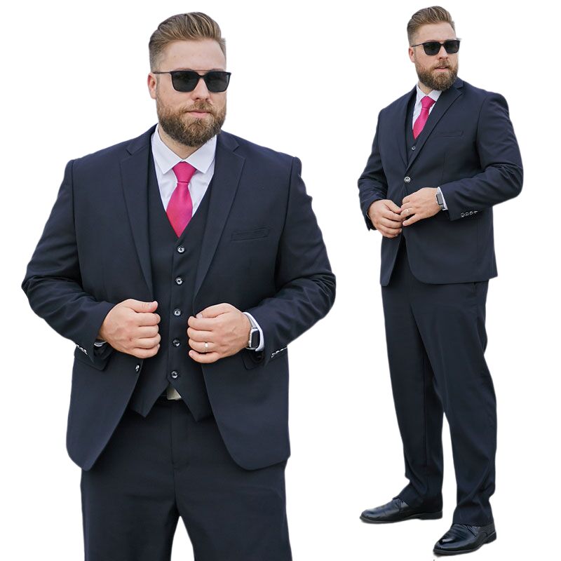 SHAN BAO plus size L-9XL loose suit 2022 autumn classic brand business casual young men&#39;s banquet wedding suit navy black blue