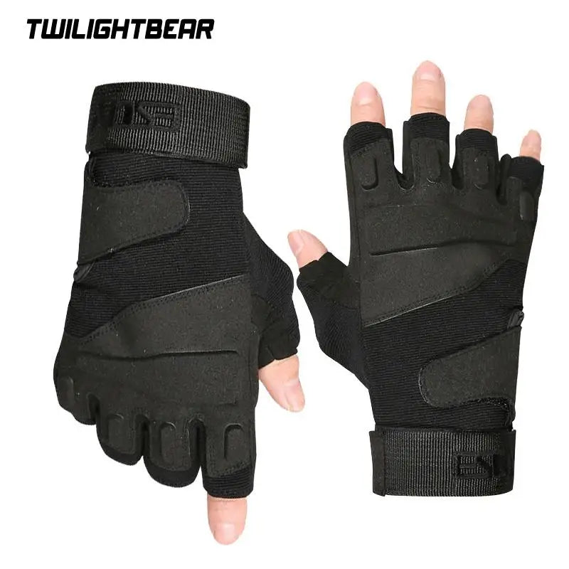 High Quality Tactical Gloves Brand Hight Quality Slip Resistant Sports Half Finger Gloves Fitness Camping Riding Gloves AE302