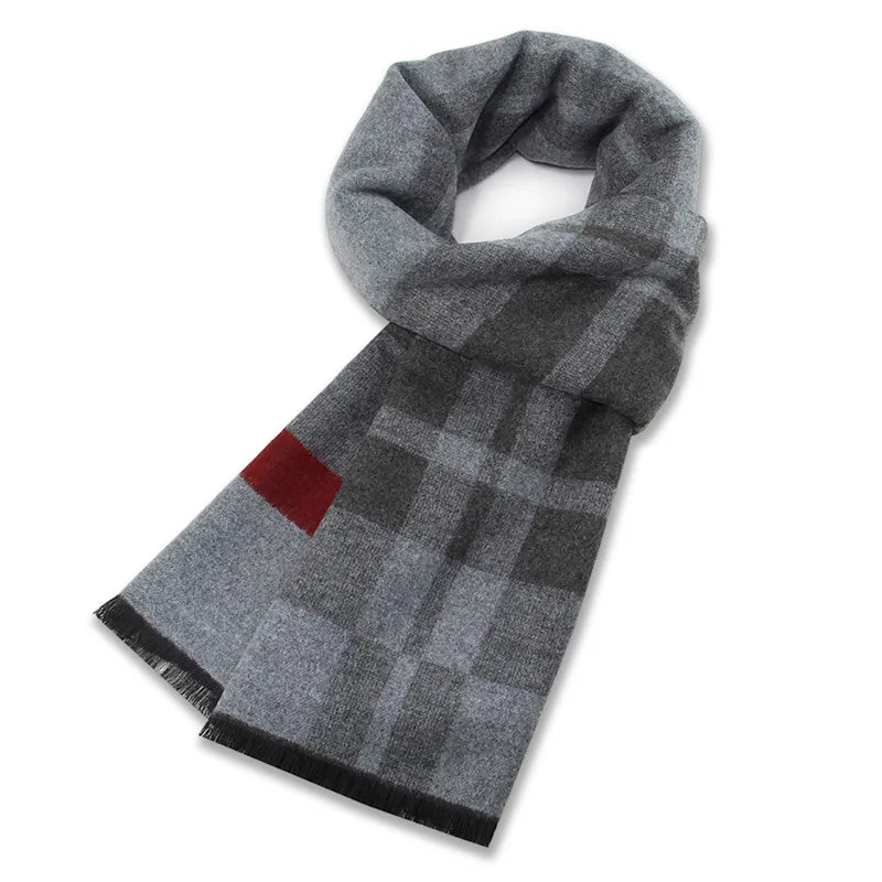 Winter Kaschmir Schal für Männer Plaid Farbe warme Pashmina Schal Kopf Wickel Quaste Schals gestrickt Männer Foulard Decke Farbe