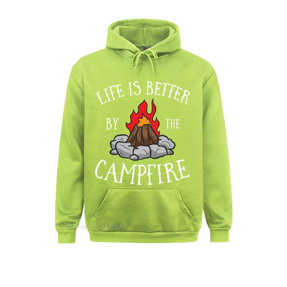 Life Is Better By The Campfire Scouts Camping Campfire Pullover Hoodie Fitness Hoodies For Women Printing Sportswears Cheap