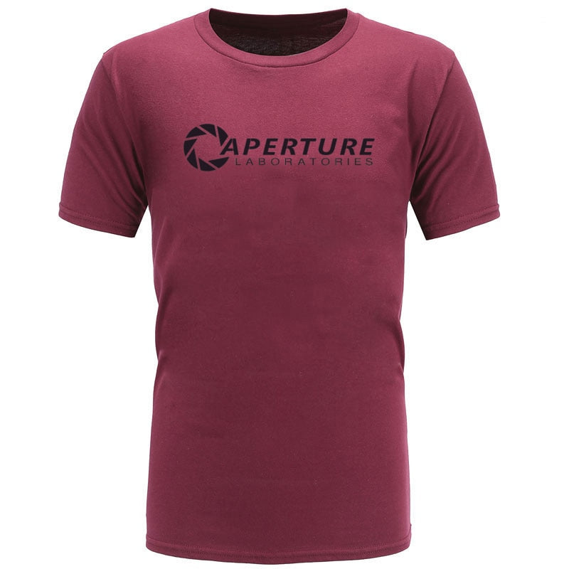 Aperture Laboratories Game Special Men T-shirts O-Neck Short Sleeve Pure Cotton Tops Tee Birthday T-Shirt Top Quality Sweatshirt